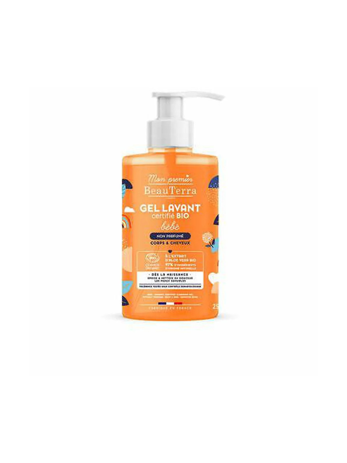 Beauterra Bio Bébé Gel Douche Sans Parfum 750ml