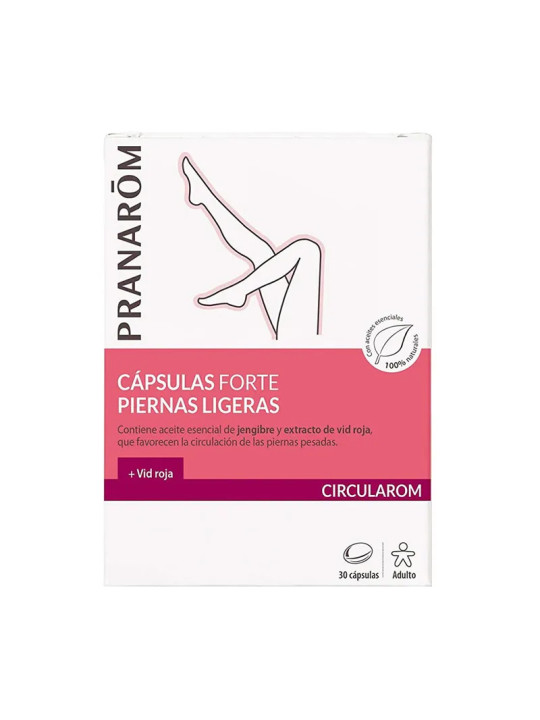 Pranarôm Circularom Forte Jambes Légères et Confort Circulatoire 30 Capsules