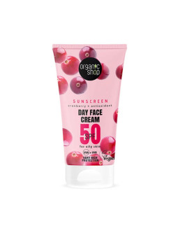 Organic Shop Cranberry Crème Visage Jour SPF50 50ml