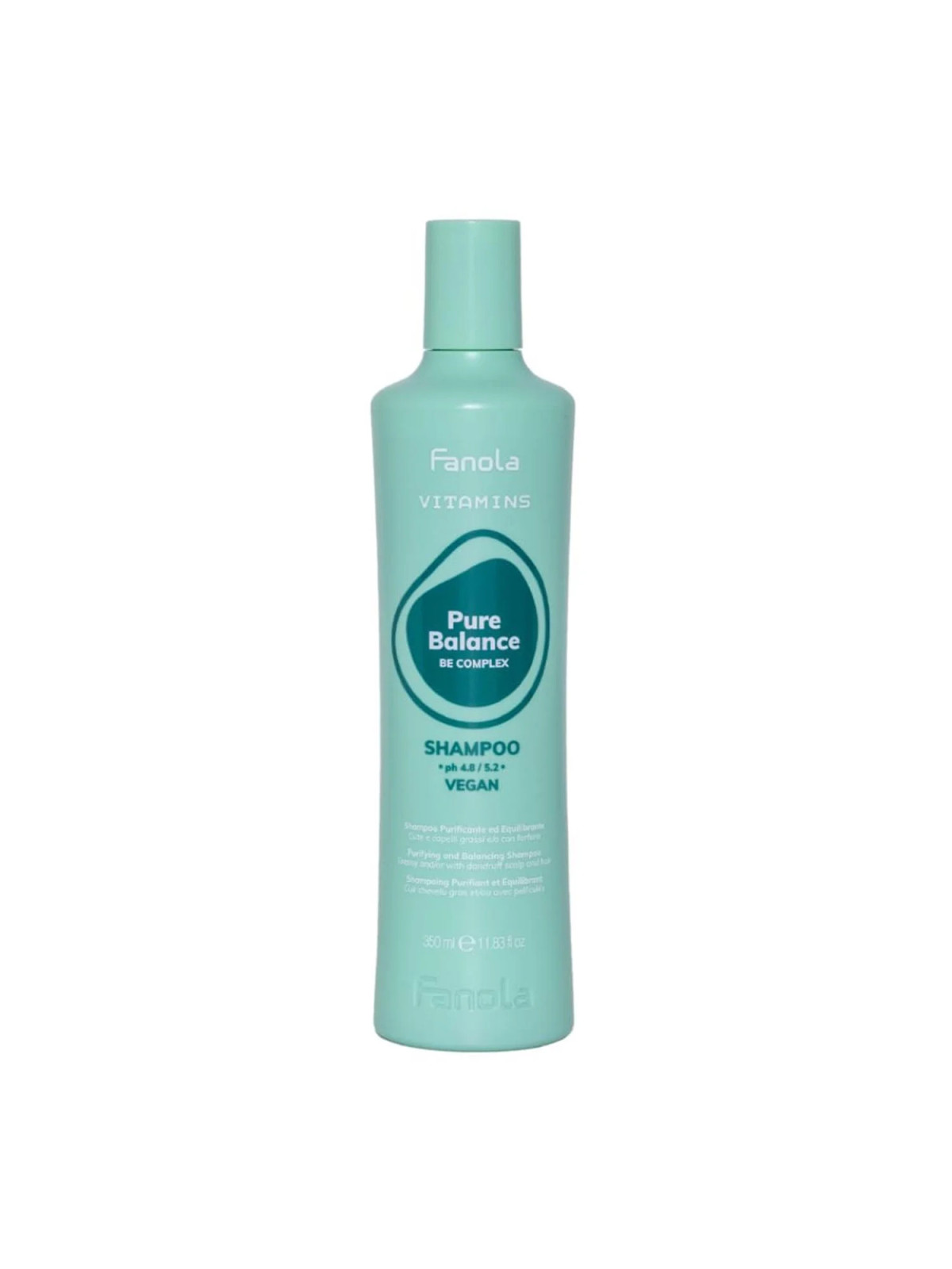 Fanola Vitamins Pure Balance Shampooing Végan 350 ml