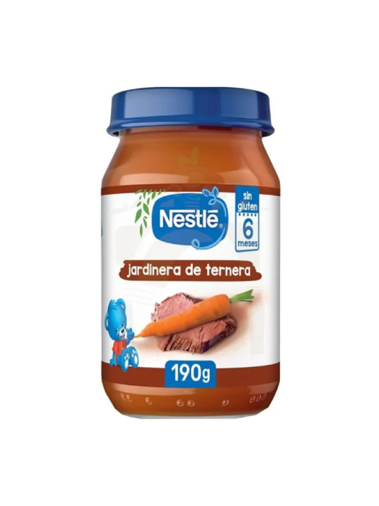Nestlé Petit Pot Jardinière de Bœuf Sans Gluten dès 6 Mois 190 g