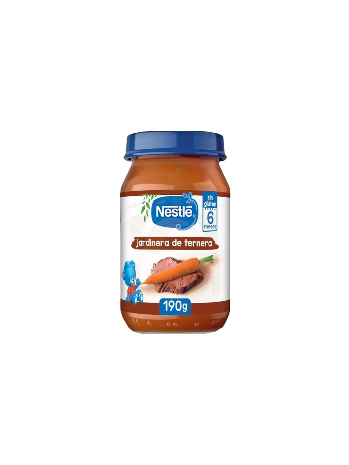 Nestlé Petit Pot Jardinière de Bœuf Sans Gluten dès 6 Mois 190 g