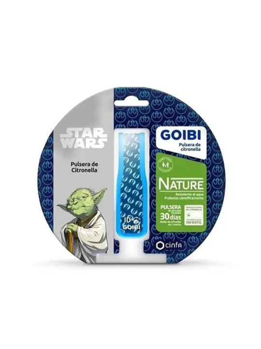 Goibi Bracelet Anti-Moustiques Citronnelle Nature Star Wars Yoda