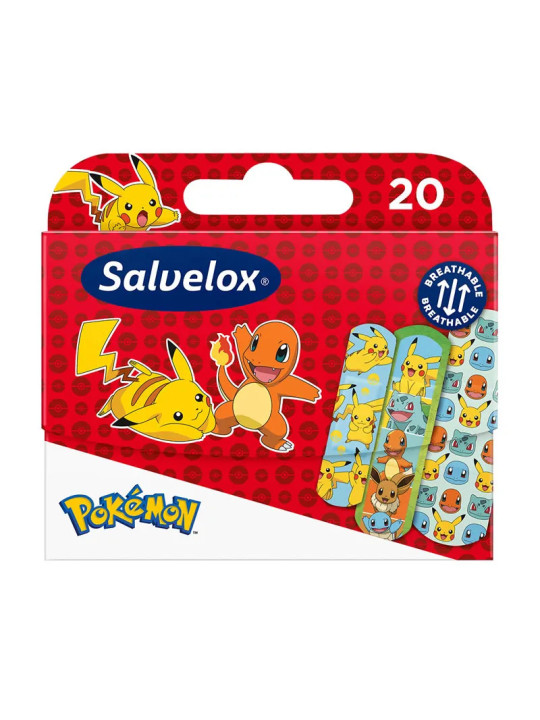 Salvelox Pokémon Pansements Souples 20 Unités
