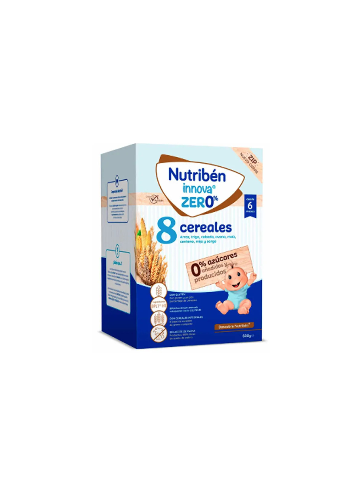 Nutribén Innova 8 Céréales 0% Sucres Ajoutés 1 Boîte 500g