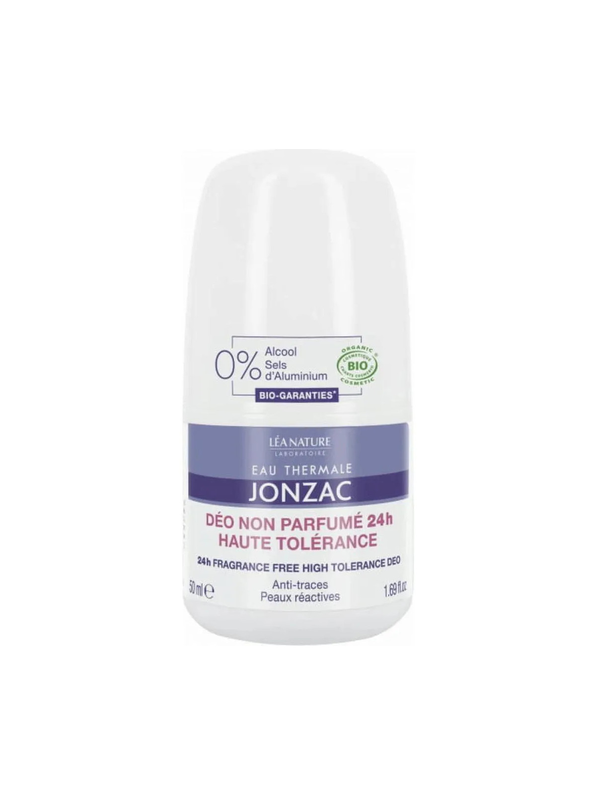 Jonzac Déodorant Roll-On Sans Parfum 24h 50ml