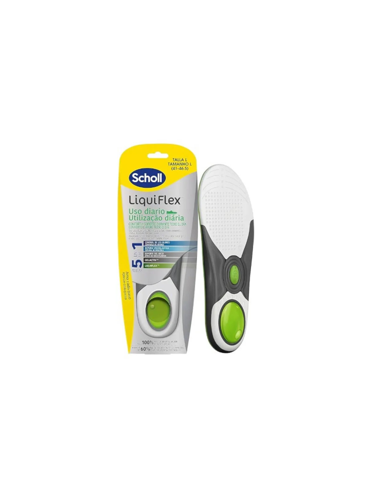 Scholl Liquiflex Semelles Quotidiennes 2 Unités Taille L