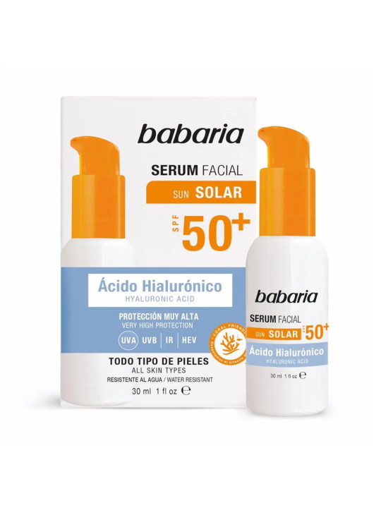 Babaria Solar Acide Hyaluronique Sérum Facial SPF50 30ml