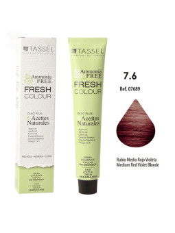 Eurostil Fresh Colour Crème Colorante 7,6 Blond Moyen Rouge Violet Sans Ammoniaque 1 unité