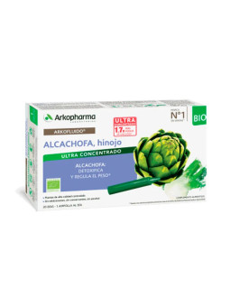 Arkopharma Arkofluides Artichaut-Fenouil 20 Ampoules Buvables
