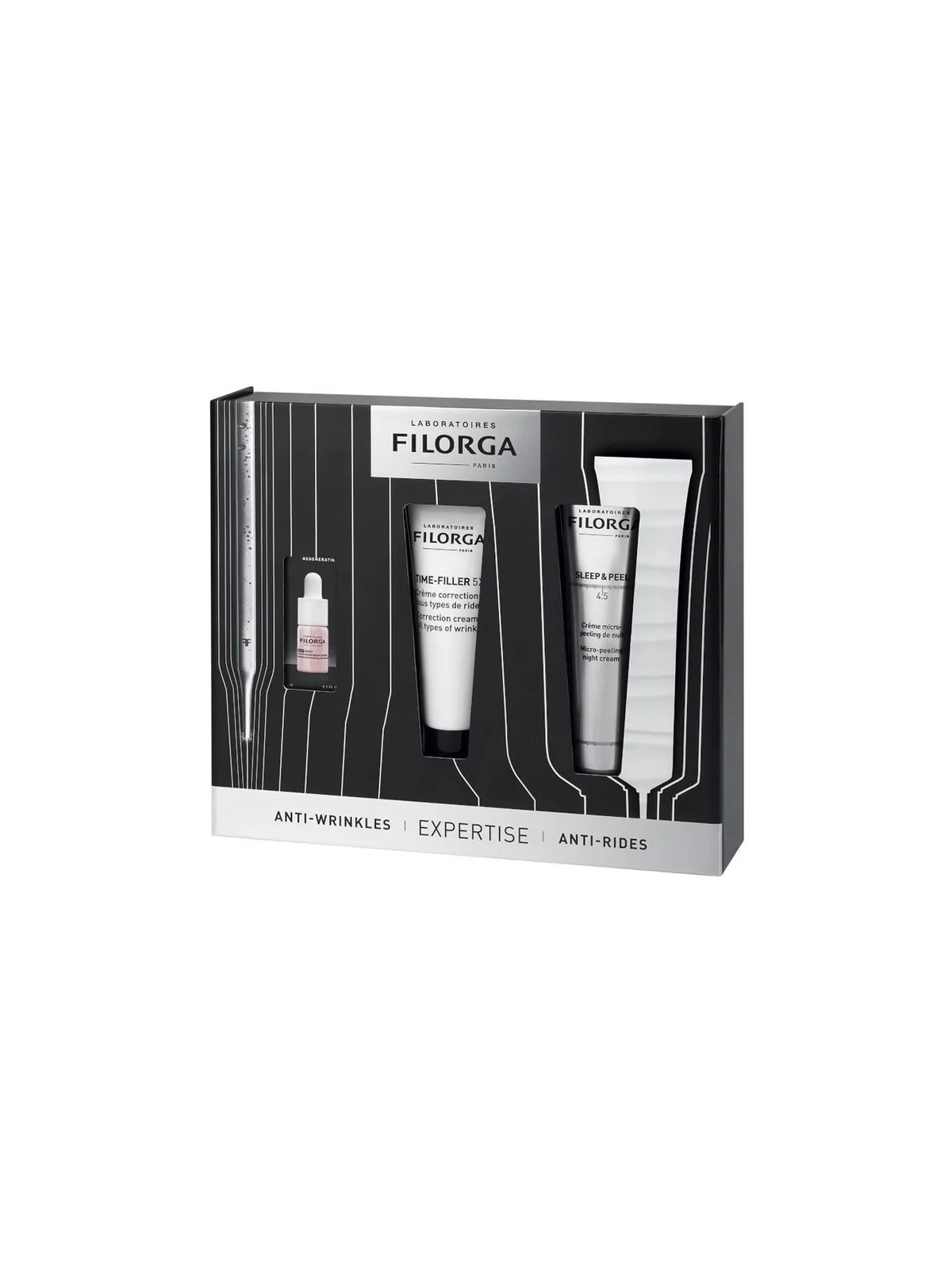 Filorga Time-Filler Crème 30ml + Sleep & Peel 40ml Coffret 3 Pièces