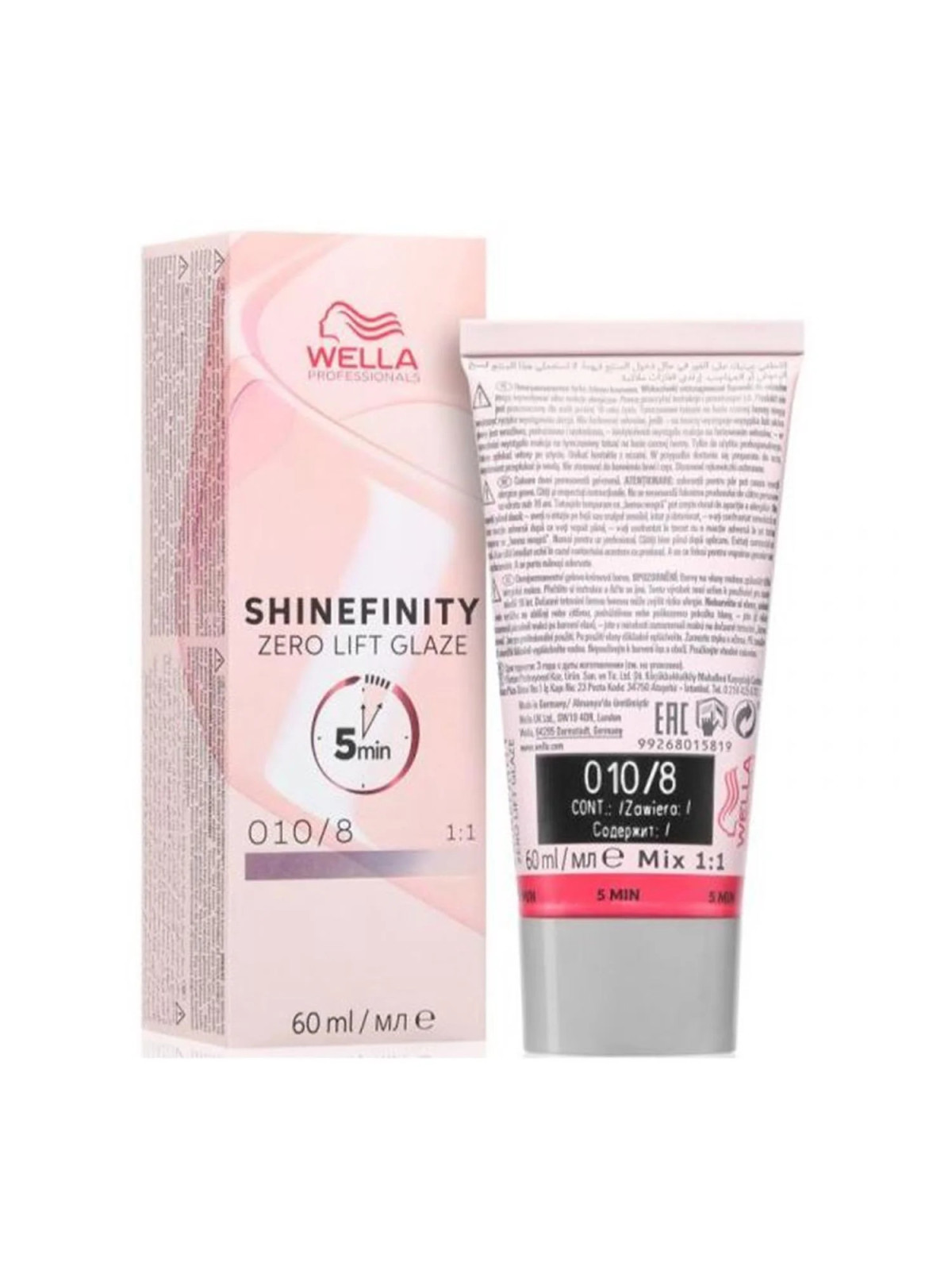 Wella Shinefinity Zero Lift Glaze Tinte 01/08 60ml