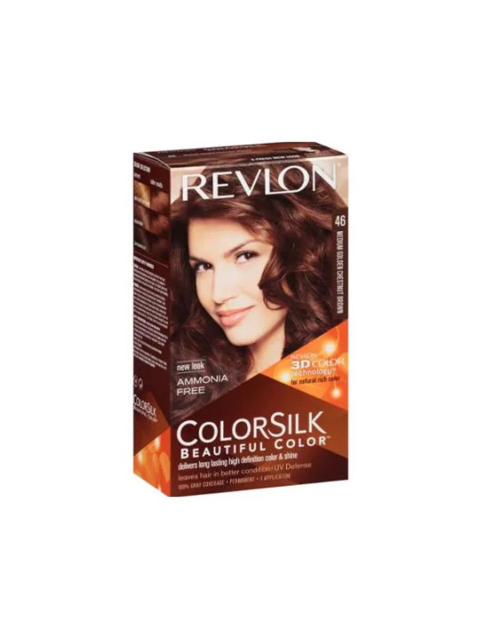 Revlon Colorsilk Sans Ammoniaque 46 Medium Golden Chestnut Brown