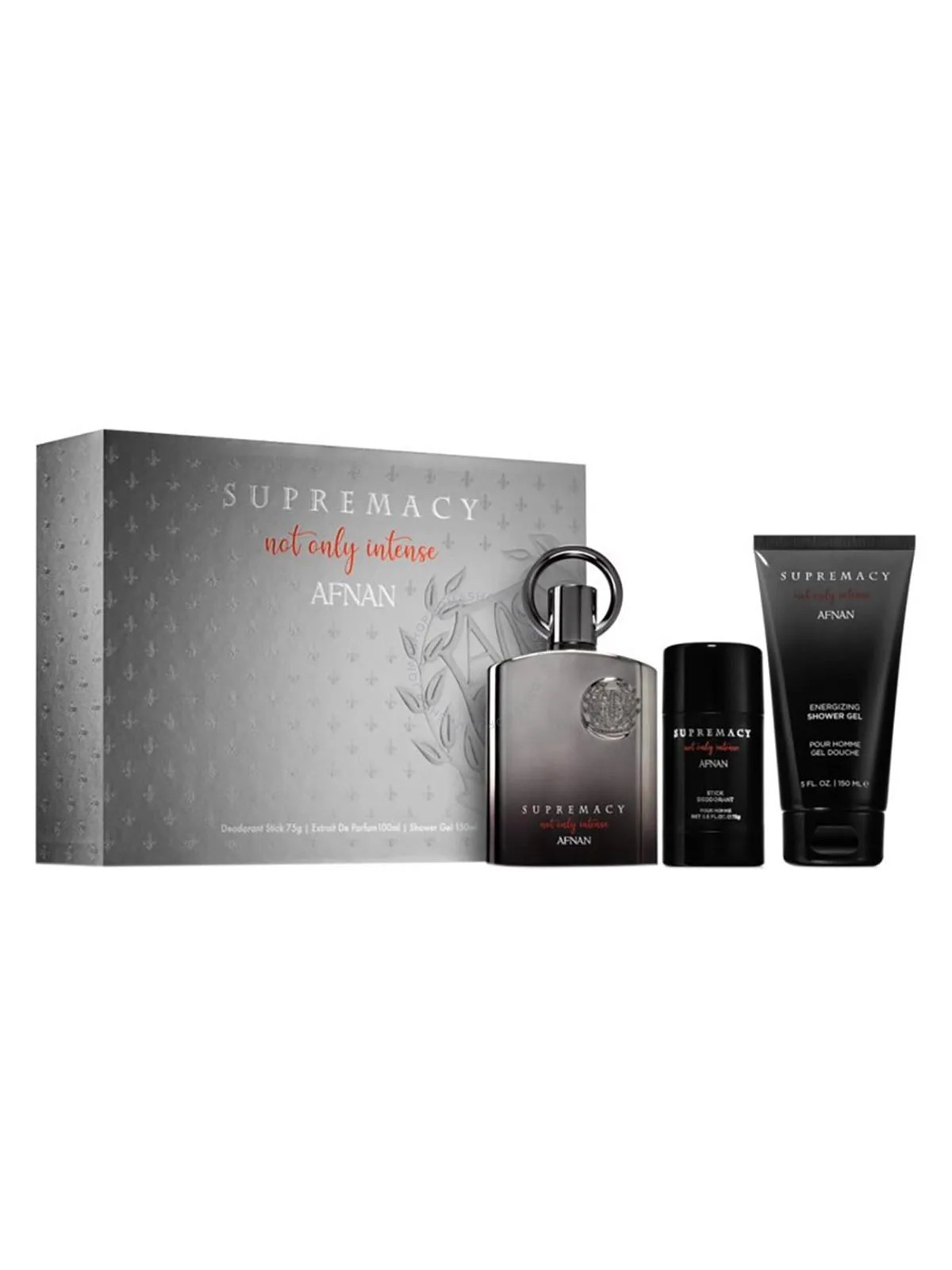Afnan Supremacy Not Only Intense Coffret Eau De Parfum 100ml + Gel Douche 100ml + Déodorant Stick 75ml