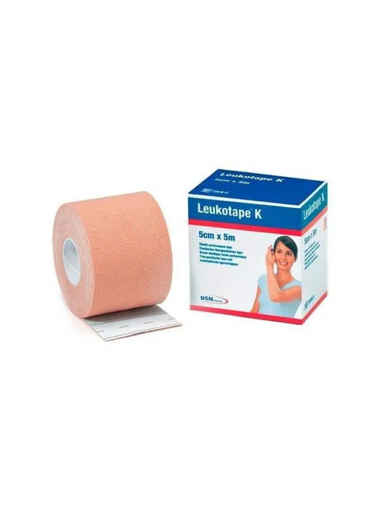 BSN Medical Leukotape K Bande Adhésive Élastique Rose 5cm x 5m