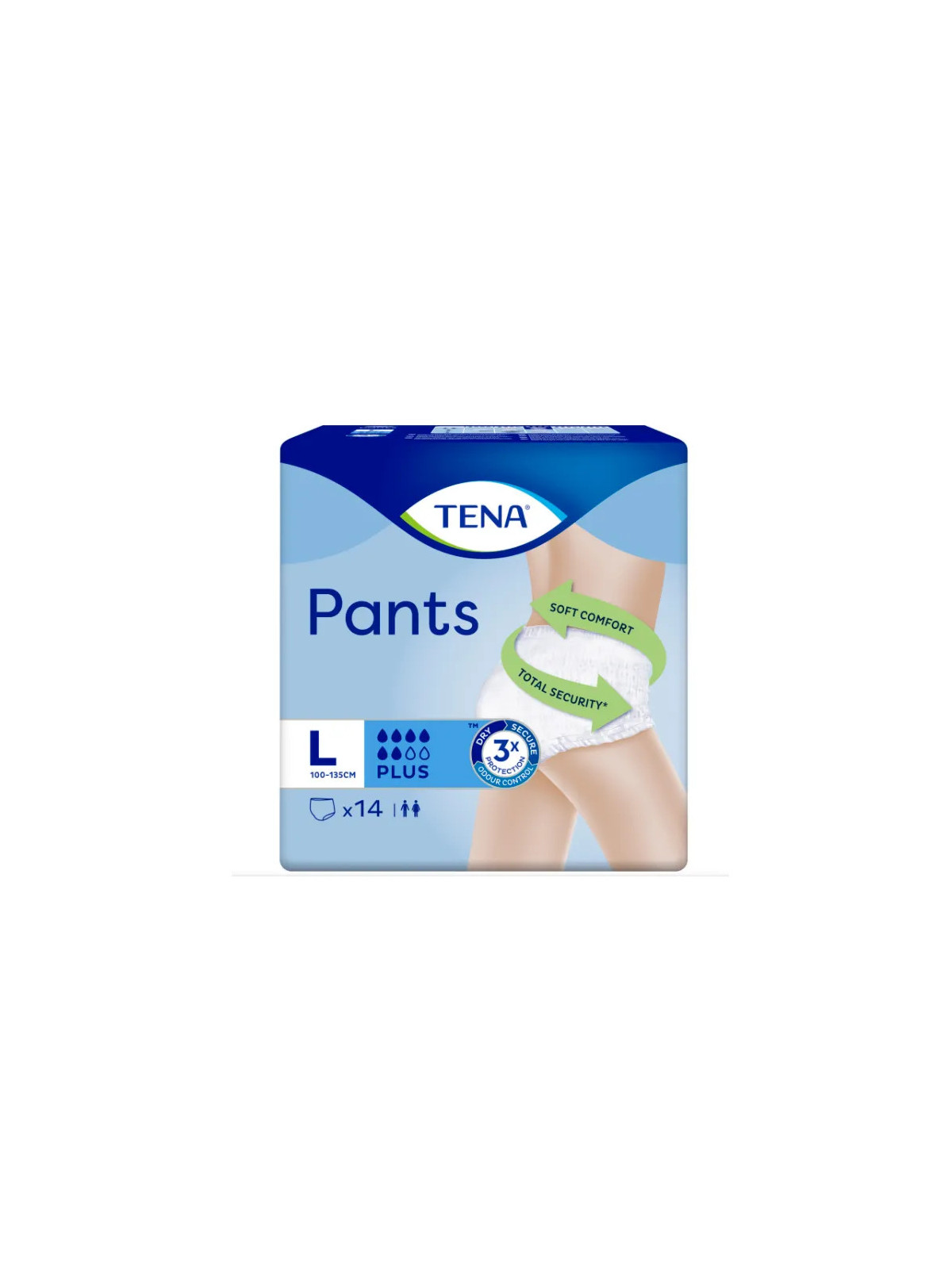 Tena Pants Plus Sous-Vêtements Absorbants Taille Large 14 unités
