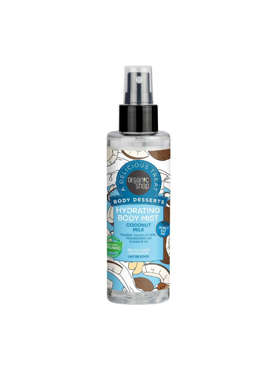 Organic Shop Body Desserts Coconut Milk Spray Corporel Hydratant 200ml