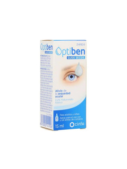 Optiben Gouttes Pour Les Yeux Secs 15ml