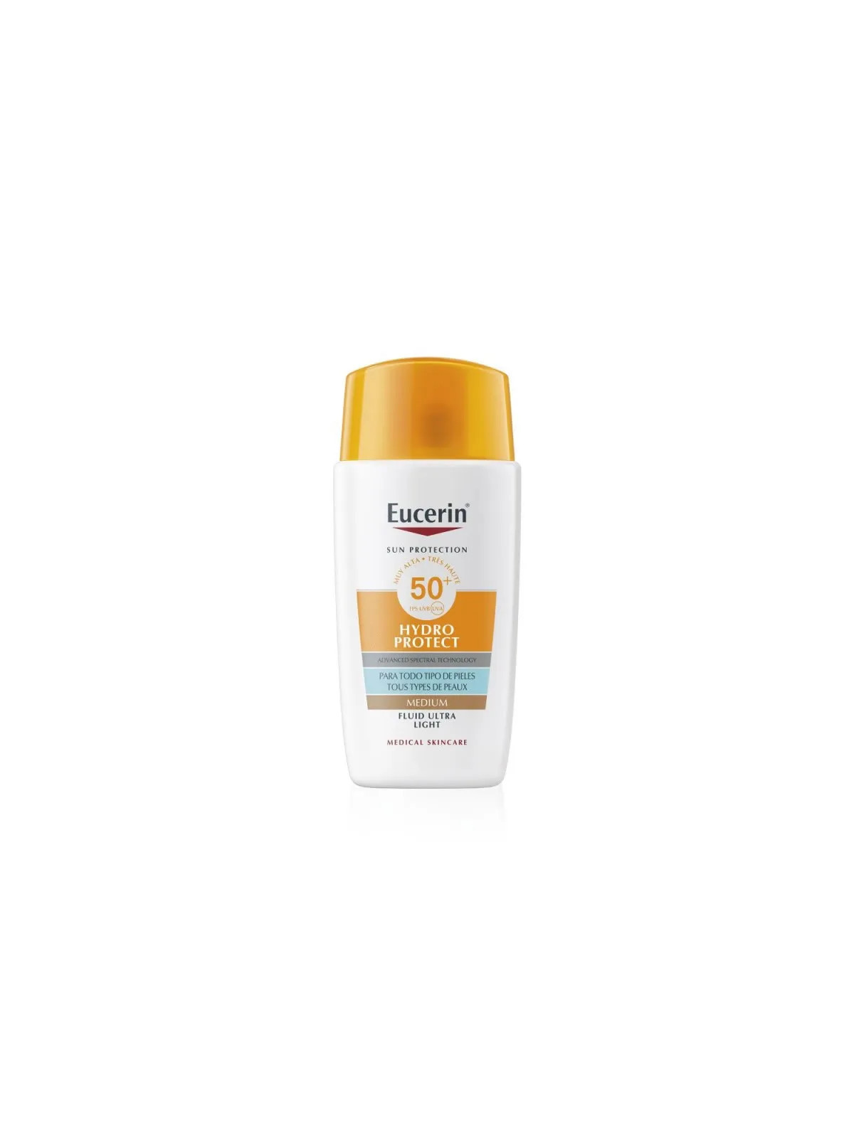 Eucerin Sun Face Hydro Protect Fluid SPF50+ Teinté Moyen 50ml