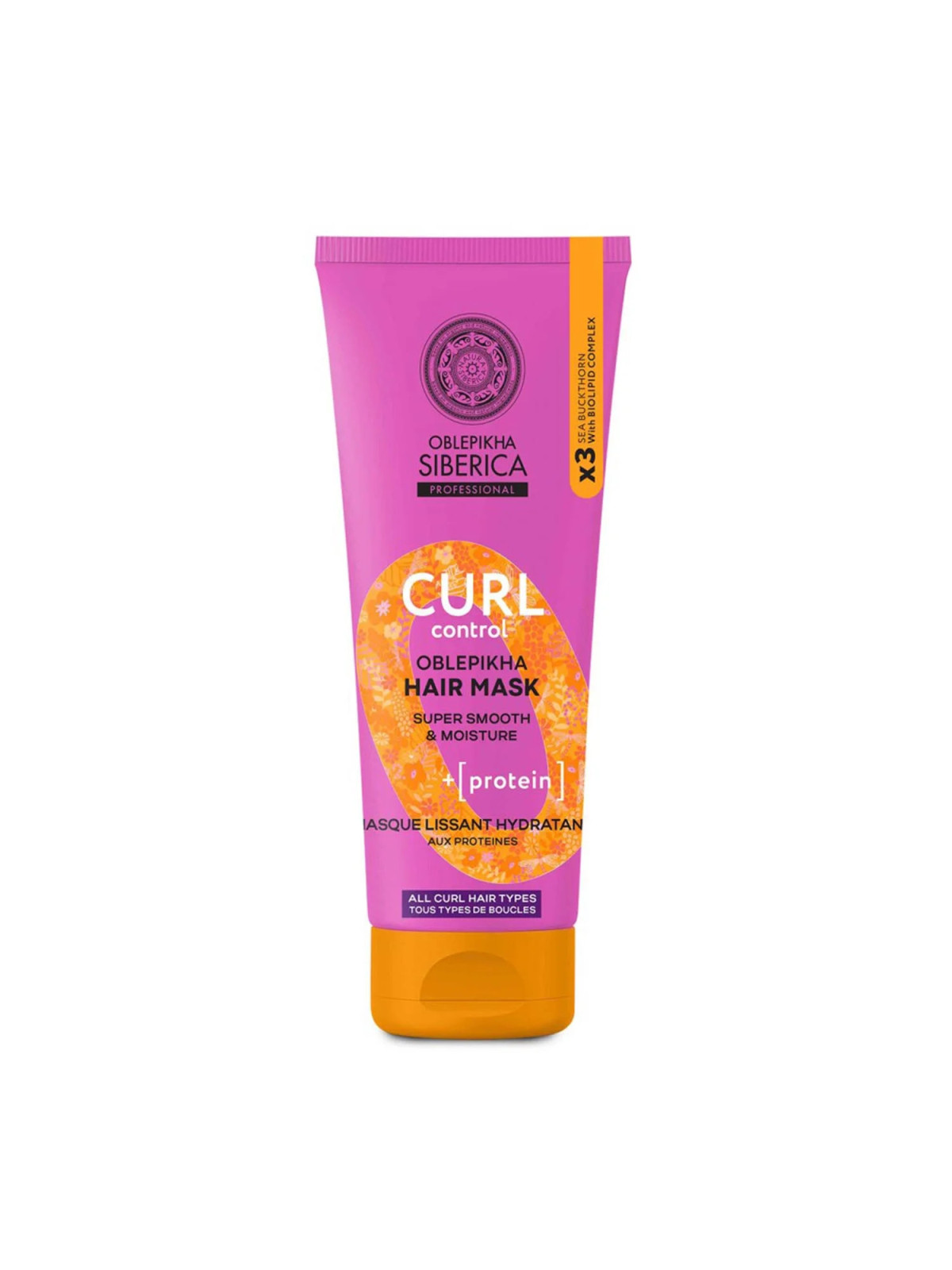 Natura Siberica Oblepikha Curl Protéine Masque Capillaire 200ml