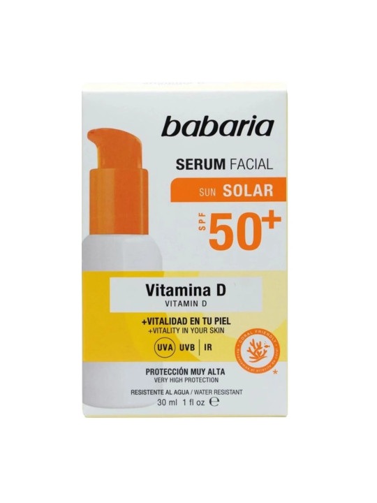 Babaria Vitamine D Sérum Solaire Visage Waterproof SPF50 30ml