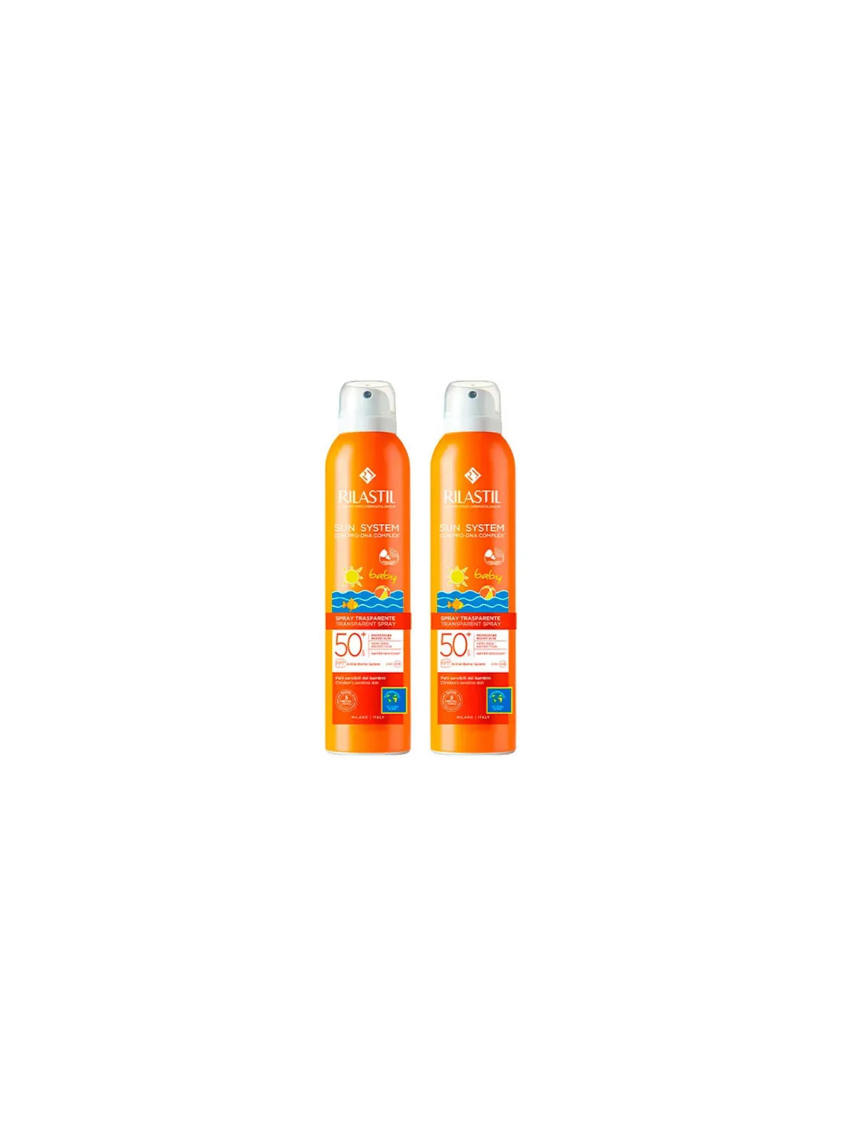 Rilastil Sun System Baby Spray Transparent Duplo 2x200ml