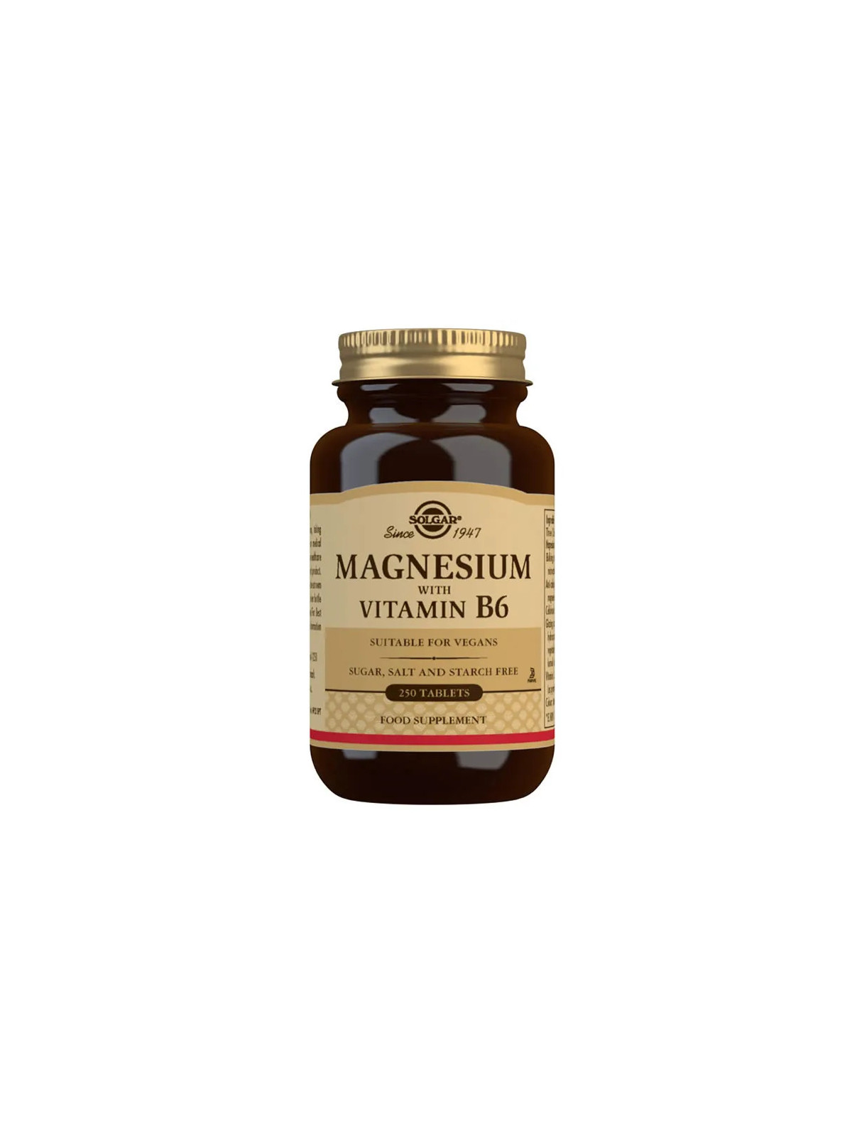 Solgar Magnésium + Vitamine B6 250 Comprimés