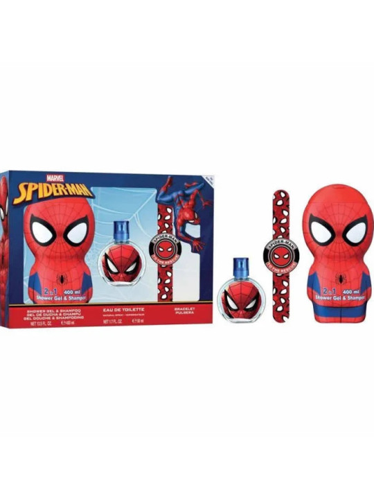 Marvel Spiderman Eau de Toilette Spray 50ml Coffret 3 Produits