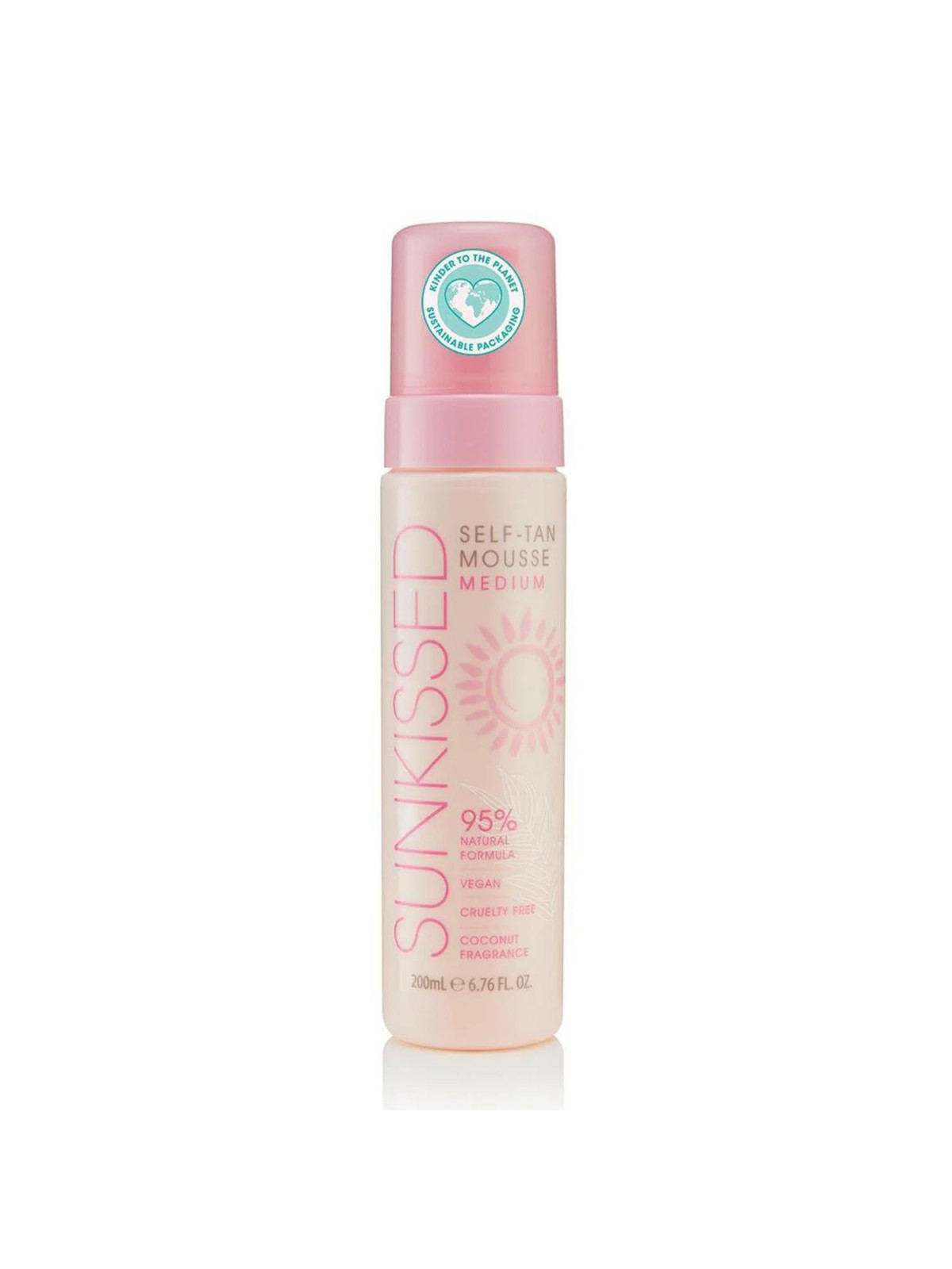 Sunkissed Self-Tan Mousse Medium Parfum Noix de Coco 200ml