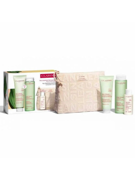 Clarins Doux Nettoyant Moussant Purifiant 125ml Coffret 3 Produits