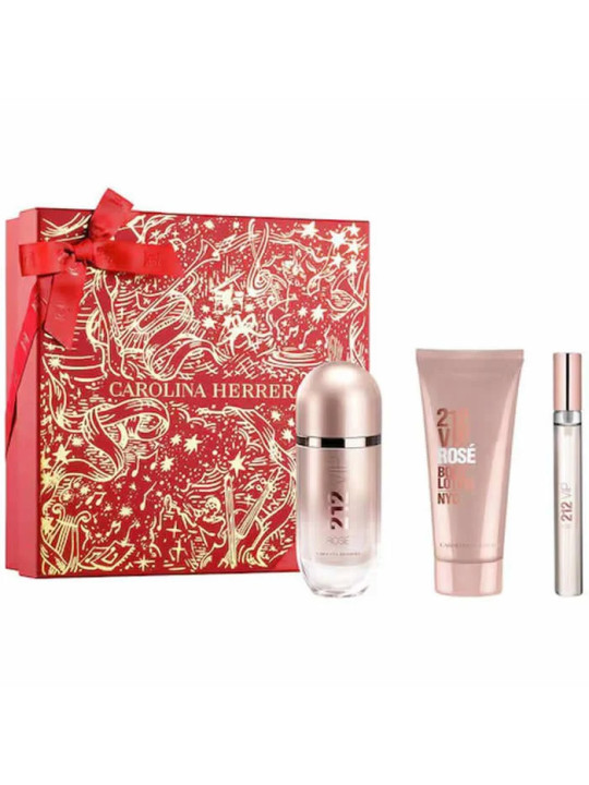 Carolina Herrera 212 Vip Rosé Eau De Parfum Vaporisateur 80ml Coffret 3 Produits