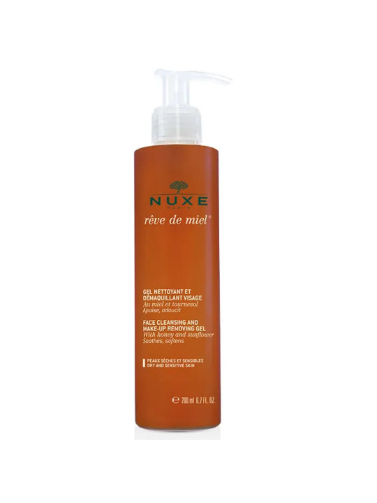 Nuxe Rêve de Miel Gel Nettoyant et Démaquillant Visage 200ml