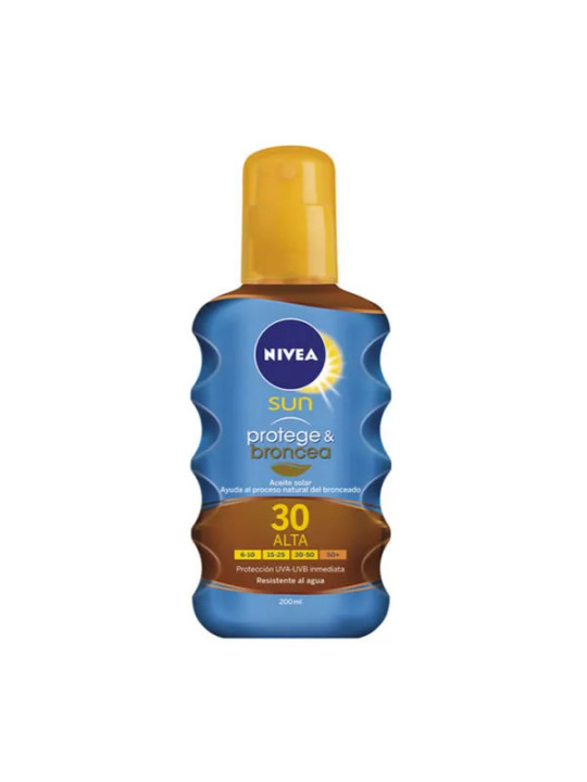 Nivea Sun Huile Sèche Protect And Bronze SPF30 200ml