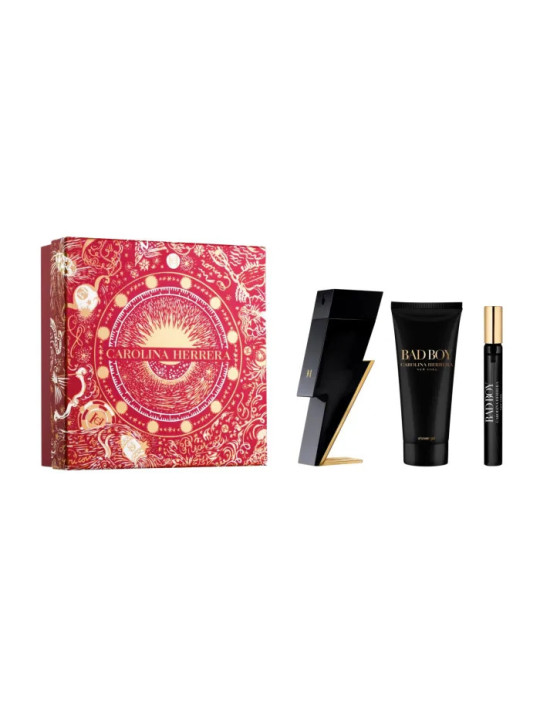 Carolina Herrera Bad Boy Eau De Toilette Spray 100ml Coffret 3 Produits 2023
