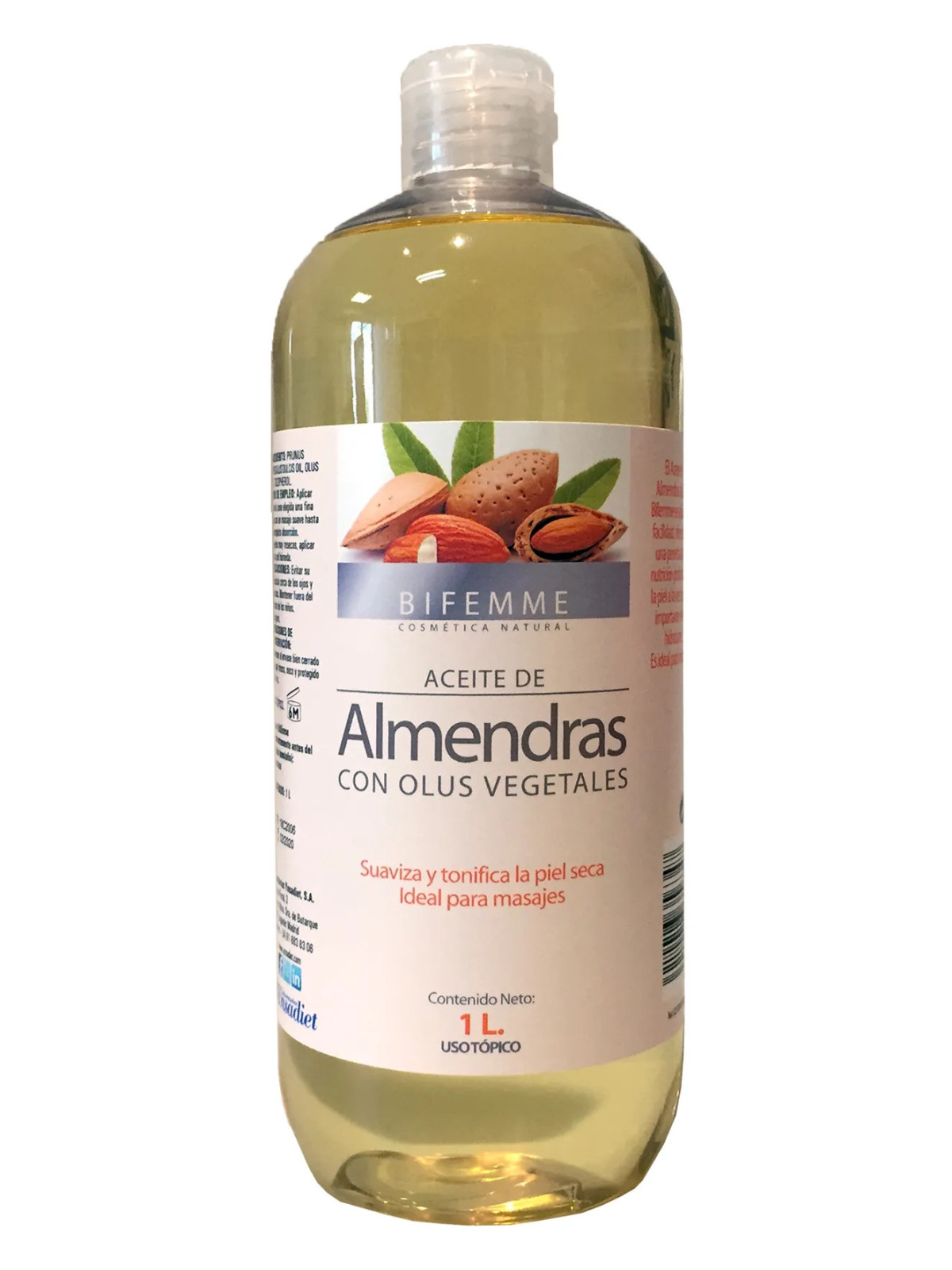 Ynsadiet Huile d'Amandes Douces 1 Litre