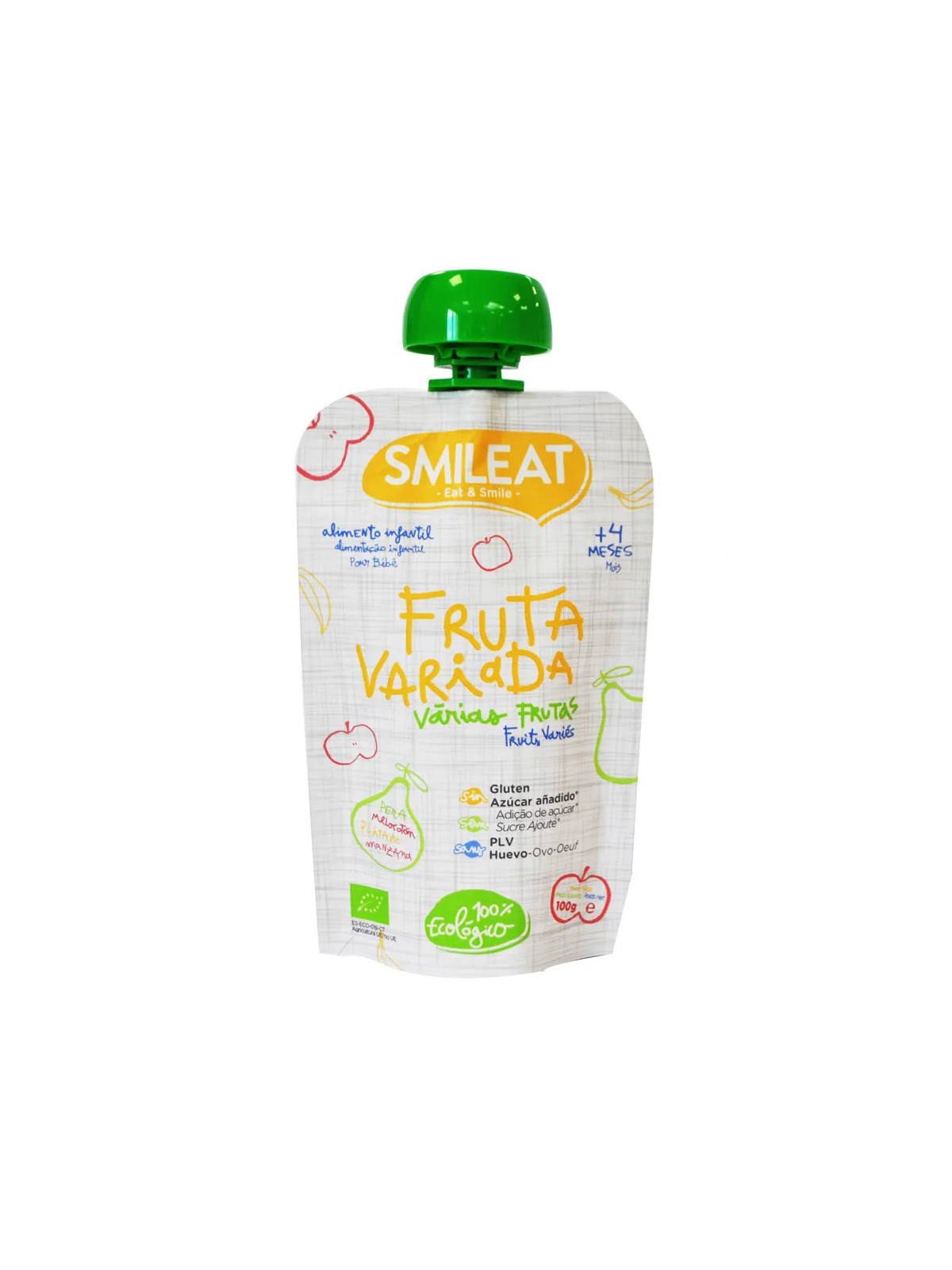 Smileat Gourde Fraise Banane Bio 100g