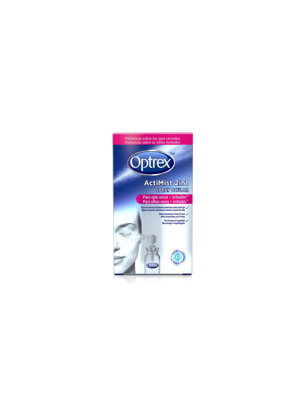 Optrex ActiMist 2in1 Spray Yeux Secs ou Fatigués 10ml