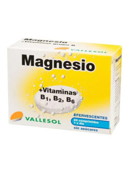 Vallesol Magnésium + Vitamine B Effervescent 24 Comprimés