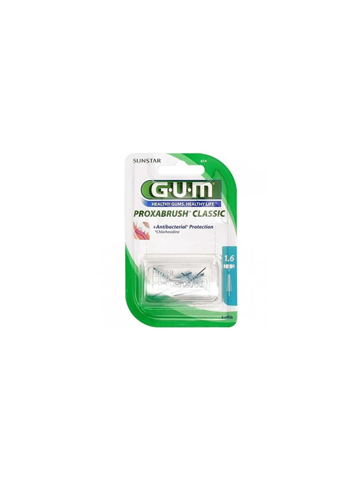 Gum Proxabrush Brossettes Interdentaires Coniques Recharges 4 unités Réf. 614