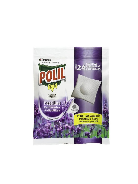 Polil Tablettes Antimites Lavande 24 Unités