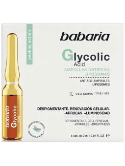 Babaria Glycolic Acid Ampoules Renouvellement Cellulaire 5x2ml