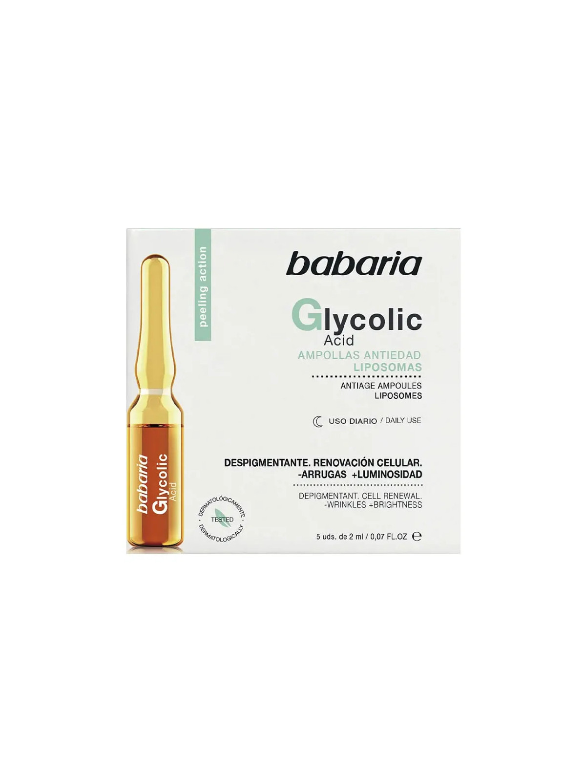 Babaria Glycolic Acid Ampoules Renouvellement Cellulaire 5x2ml