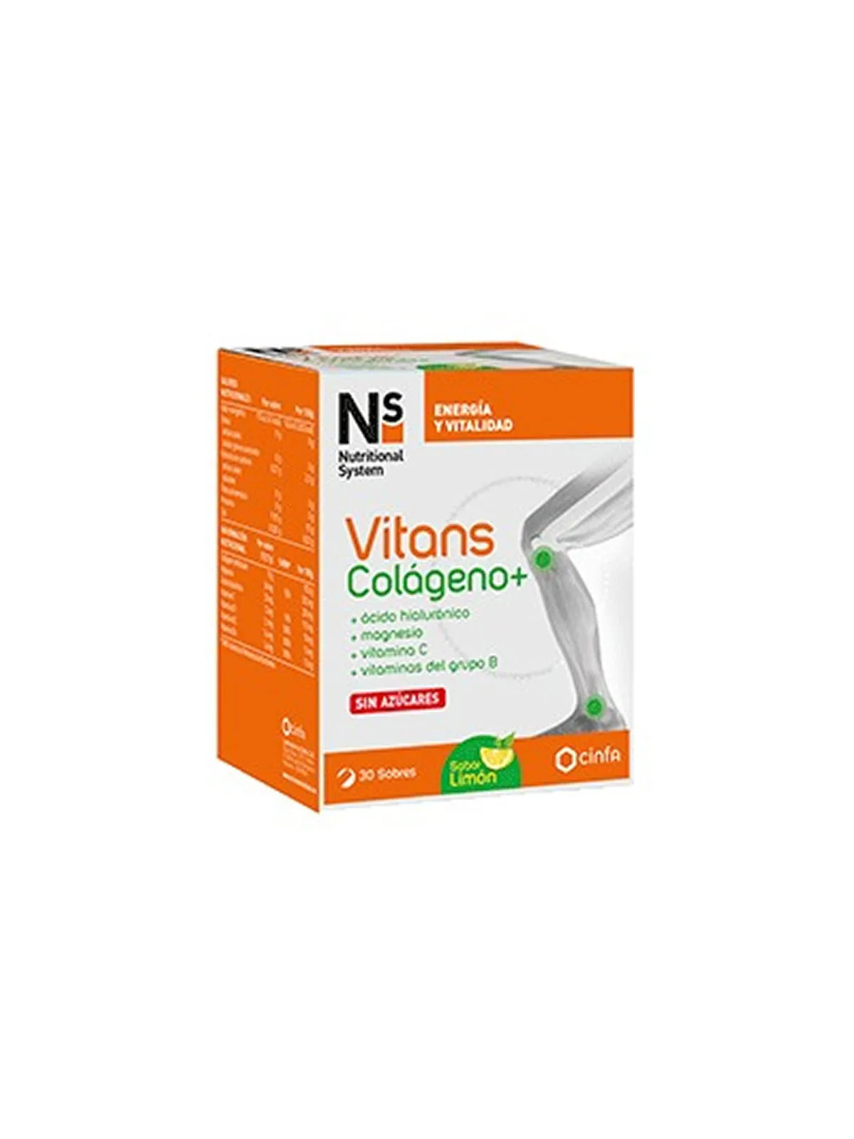 NS Vitans Collagène Saveur Citron 30 Sachets