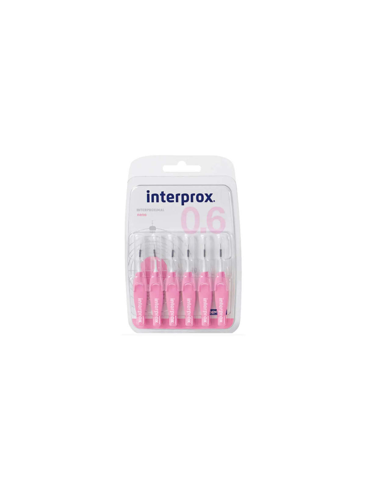 Interprox 0.6 Brossettes Interproximales Nano 6 Unités