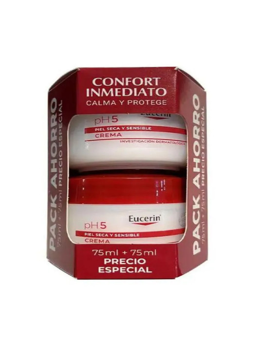Eucerin pH5 Peaux Sèches et Sensibles Crème Mains 75ml + 75ml