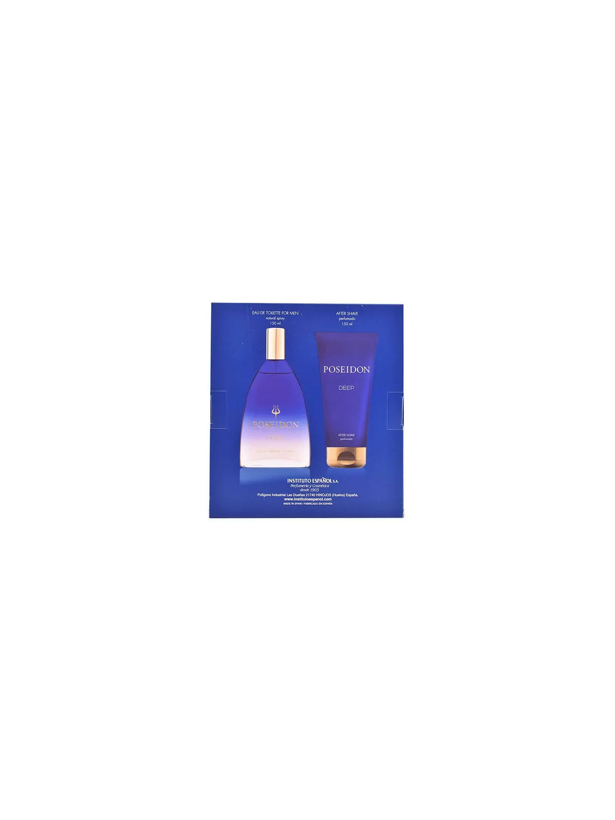 Instituto Español Poseidon Deep Eau De Toilette Vaporisateur 150ml Coffret 2 Produits