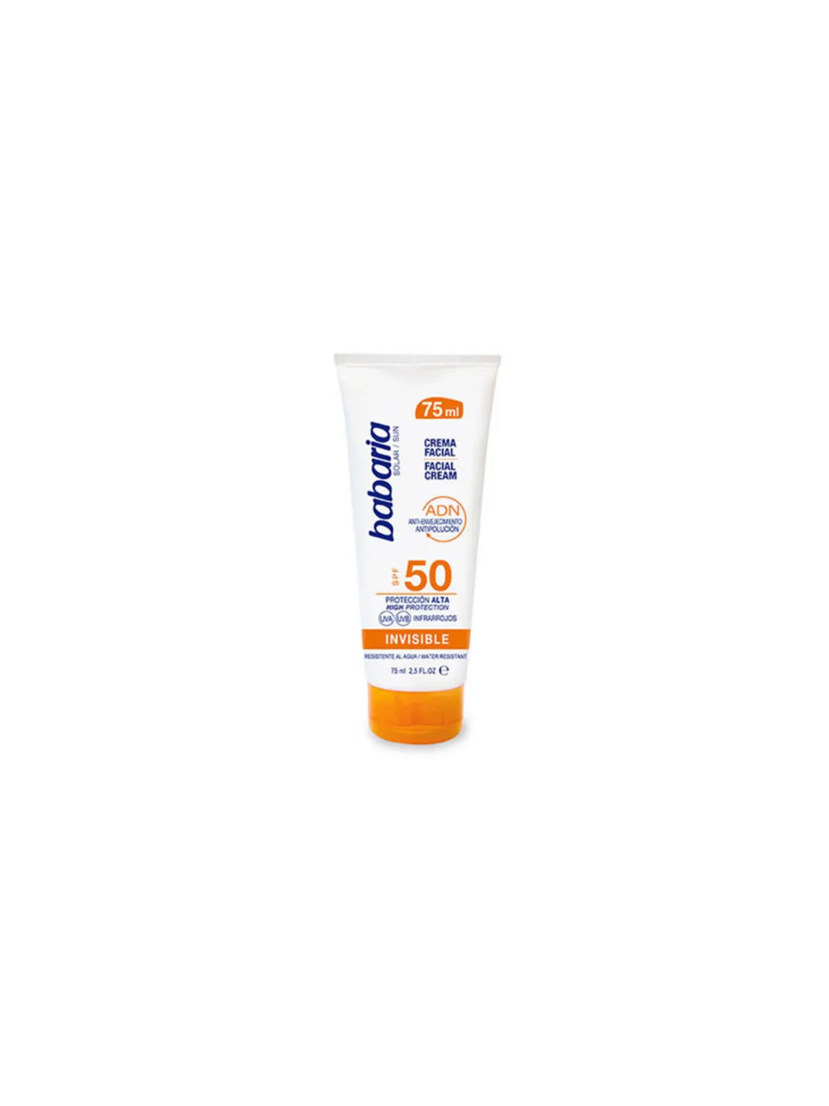 Babaria Crème Faciale Visage SPF50 75ml