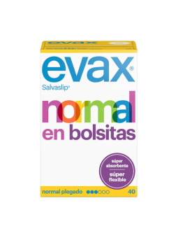 Evax Normal Fresh Protège-Slips Petits Sachets 40 Unités