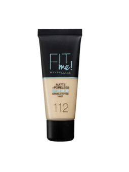 Maybelline Fit Me Matte & Poreless Fond de Teint 112 Soft Beige 30ml