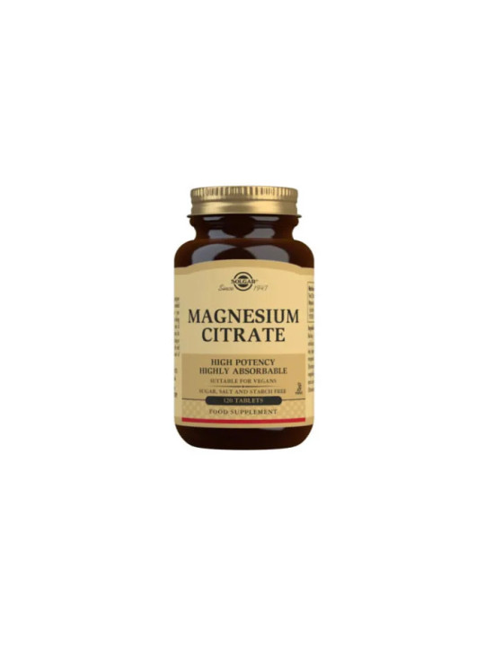Solgar Citrate de Magnésium 120 Comprimés